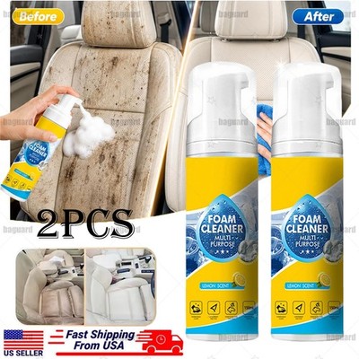2Pcs 4-in-1 Multi-Enzyme Foam Cleaner, All-Purpose Spray 5oz with Sponge & Towel