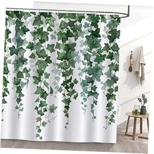 Ivy Leaves Shower Curtain 72 x 72 Inch Green 72"W x 72"L Pack of 1 Ivy-2