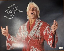 WWE Ric Flair Signed Horizontal 11x14 With JSA COA