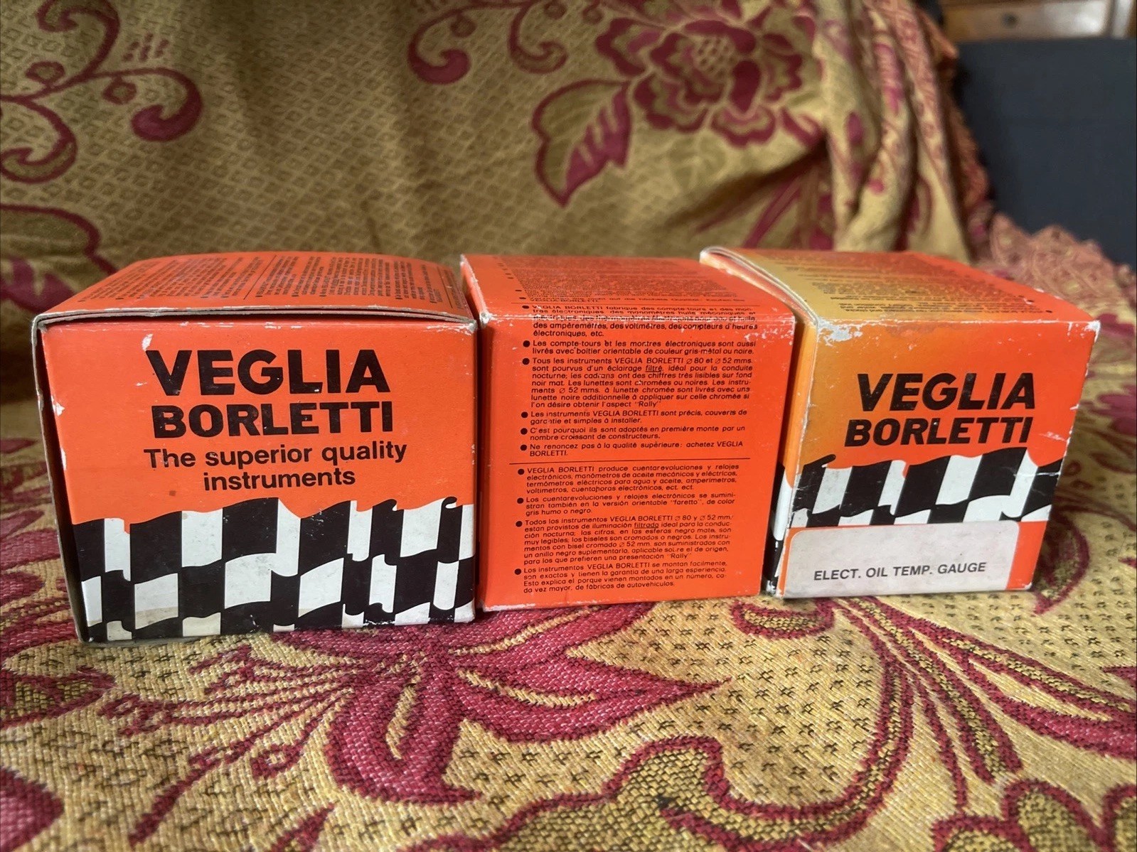 Manomètre pression d'huile 52mm analogique 10 bars compatible avec Ferrari