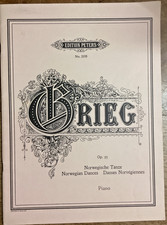 GRIEG Norwegian Dances Opus 35 for Piano GOOD