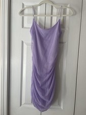 Windsor Lavender Glitter Ruched Homecoming Dress