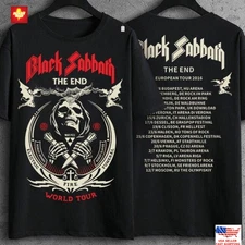Trending 2 sides Black Sabbath The End World Tour Shirt