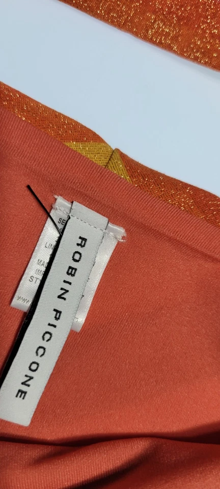 Robin Piccone Para Mujer Greta Top Brallete Bikini Parte Inferior de Natación Tiro Alto Mediano NUEVO Foto 3 de 4