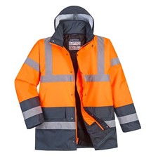 Portwest Hi-Vis Two Tone Reflective Waterproof Traffic Safety Jacket ANSI US467
