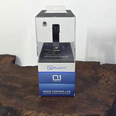 BlueAnt Q1 Voice Controlled Bluetooth Headset NEW Sealed Multipoint Noise