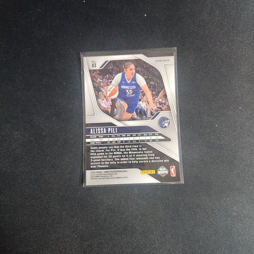 2024 Panini Prizm WNBA #83 Alissa Pili Blue Velocity Prizms Lynx L51 - Picture 2 of 2