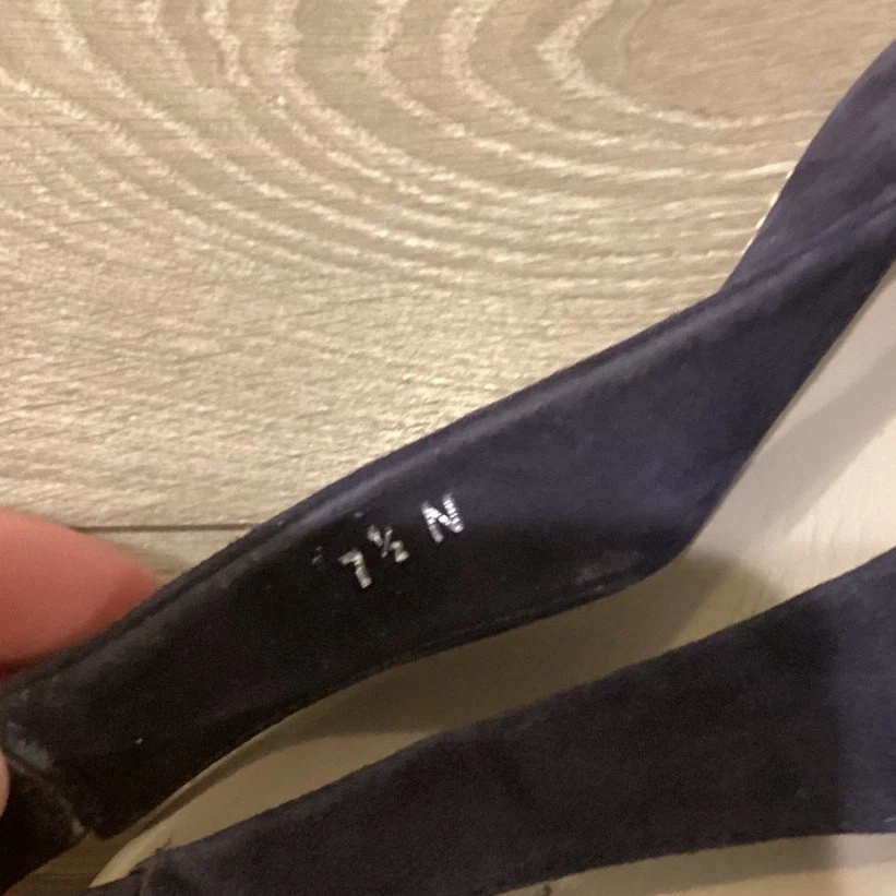 Sandalia de gamuza Amalfi para mujer con cordones planos 7,5 N azul marino blanco Nautical Resort Foto 3 de 4