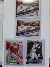Eli Willits Lot 4 Bowman Chrome 1st + Draft + Bowman’s Best Nationals Prospect