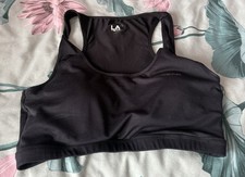 Ladies Black  La Gear Sports Bra Size 16 Pre Owned