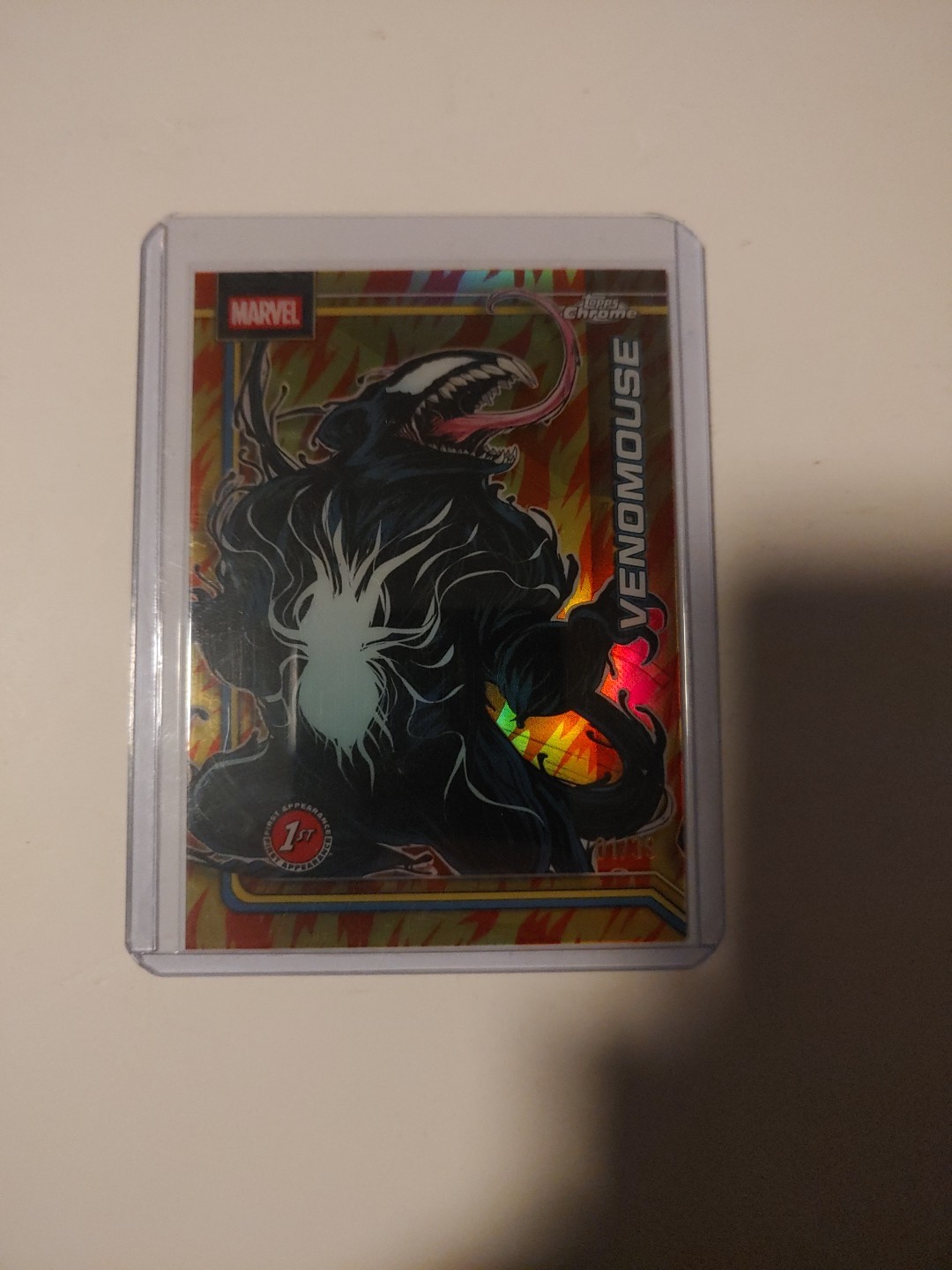 2026 Topps Chrome Marvel #189 Venomouse Human Torch Refractor 01/39