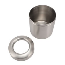 .304 Stainless Steel Desktop Trash Can Small Countertop Garbage Can Tiny Waste