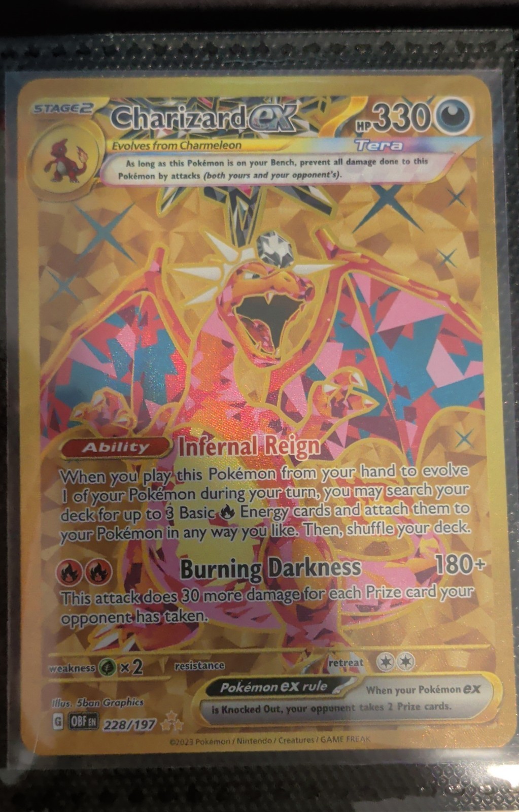 Charizard ex 228/197 SV03: Obsidian Flames Holo