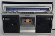 Vintage Sony CFS-43 Stereo Cassette Boombox Japan - Tested Read