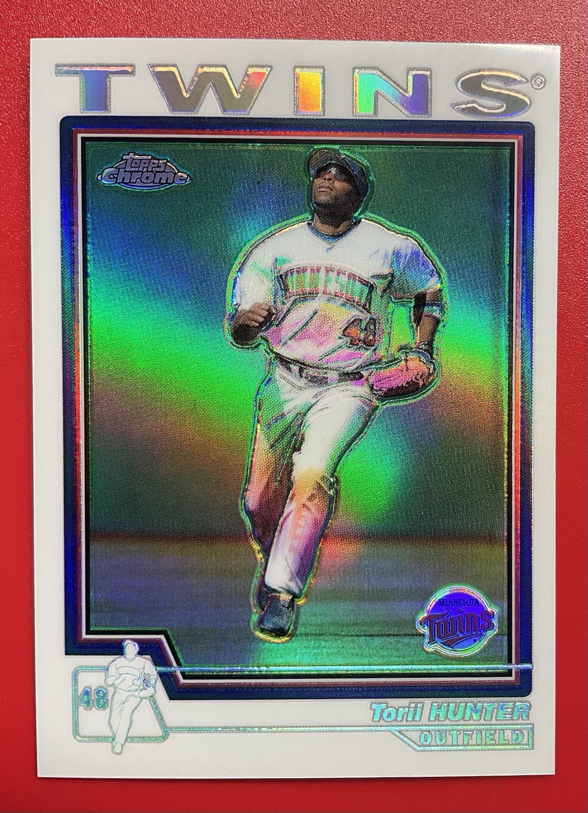 2004 Topps Chrome #372 Torii Hunter Refractor Twins