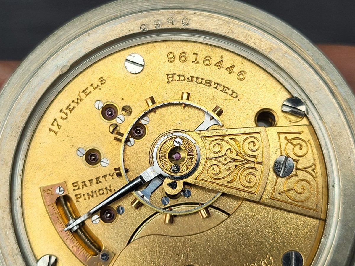 Elgin Mens Pocket Watch 18S OF 17J Grade 250 Model 5 Antique c1903
