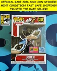 JOKER PERSONA 5 MARVEL 2026 SDCC EXCLUSIVE FUNKO POP! OFFICIAL CON STICKER! MINT