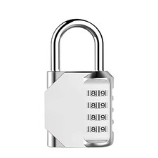 1Pc Combination Lock Resettable 4 Digit Padlock with Combination Waterproof and