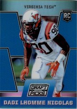 2016 Panini Prizm Draft Picks Prizms Blue #211 Dadi Lhomme Nicolas - FB