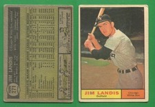 1961 Topps Baseball ~~~ JIM LANDIS ~~~ No. 271 ~~~ Free S/H ~~/