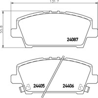 Hella Pagid Bremsbelagsatz Scheibenbremse 8DB 355 006-911 FüR Honda Civic FK FN