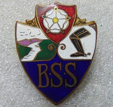 B.S.S. Yorkshire? Vintage Enamel School Badge