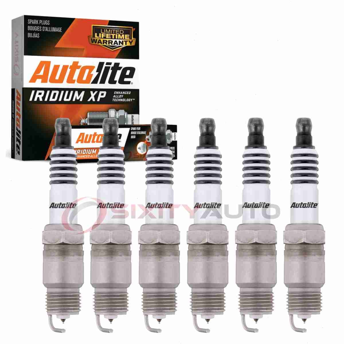 6 pc Autolite Iridium XP Spark Plugs for 1985-1988 GMC G3500 4.3L V6 li