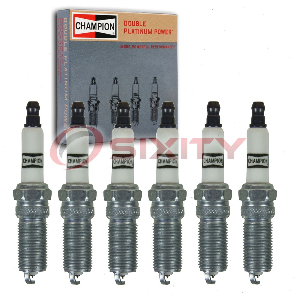 6 pc Champion Double Platinum Spark Plugs for 2012 Chevrolet Captiva Sport sm