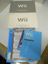 2007 Nintendo Wii Operations Manual Channels  Settings System Setup Booklets
