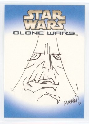 2004 Topps Star Wars Clone Wars Sketch Card Full Set Plunkett