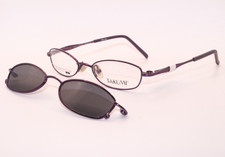 NEW TAKUMI T9685 PURPLE GUNMETAL AUTHENTIC EYEGLASSES SUNGLASSES W/CLIP ON 44-16