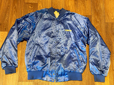 Pepsi Blue Satin Snap-Front Jacket Hartwell Made in USA Large (Tag 44)