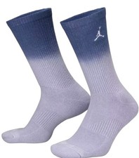 Nike Jordan Everyday Plus Crew Socks. Women 10-13 Men 8-12. Cushioned Indigo