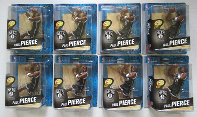 PAUL PIERCE MCFARLANE NBA SERIES 24 NETS HOF 6'' FIGURE LOT OF 8 SEALED NEW
