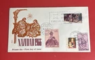 SPAIN CHRISTMAS 1966 FDC SC#1391 PLUS VATICAN CITY SC#464 CANCELLED FD