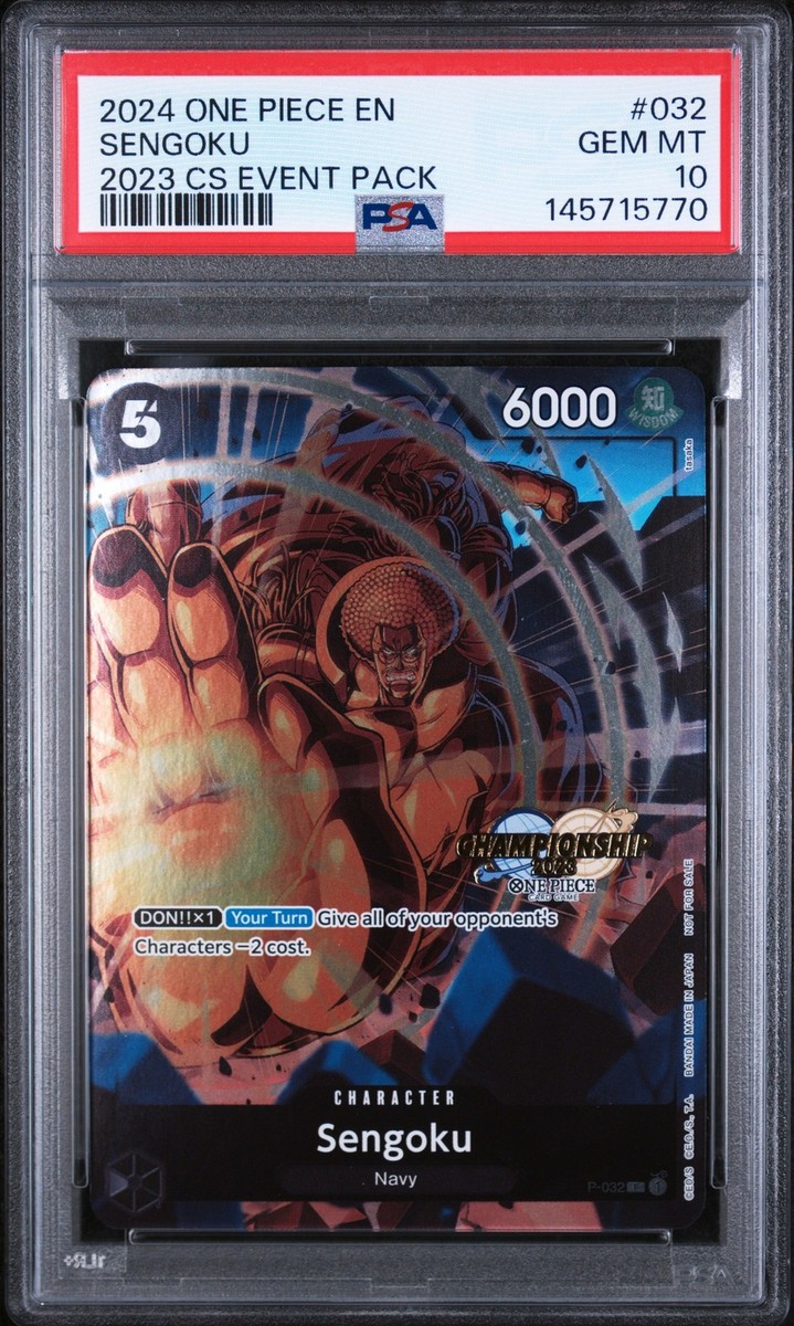 センゴク CHAMPIONSHIP 2023 プロモ P-032 2024 ONE PIECE CHAMPIONSHIP 2023 EVENT PACK #032 SENGOKU PSA 10 | eBay
