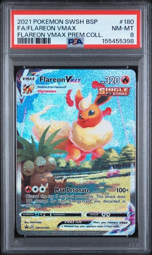 Flareon VMAX graded PSA 8 for sale on eBay