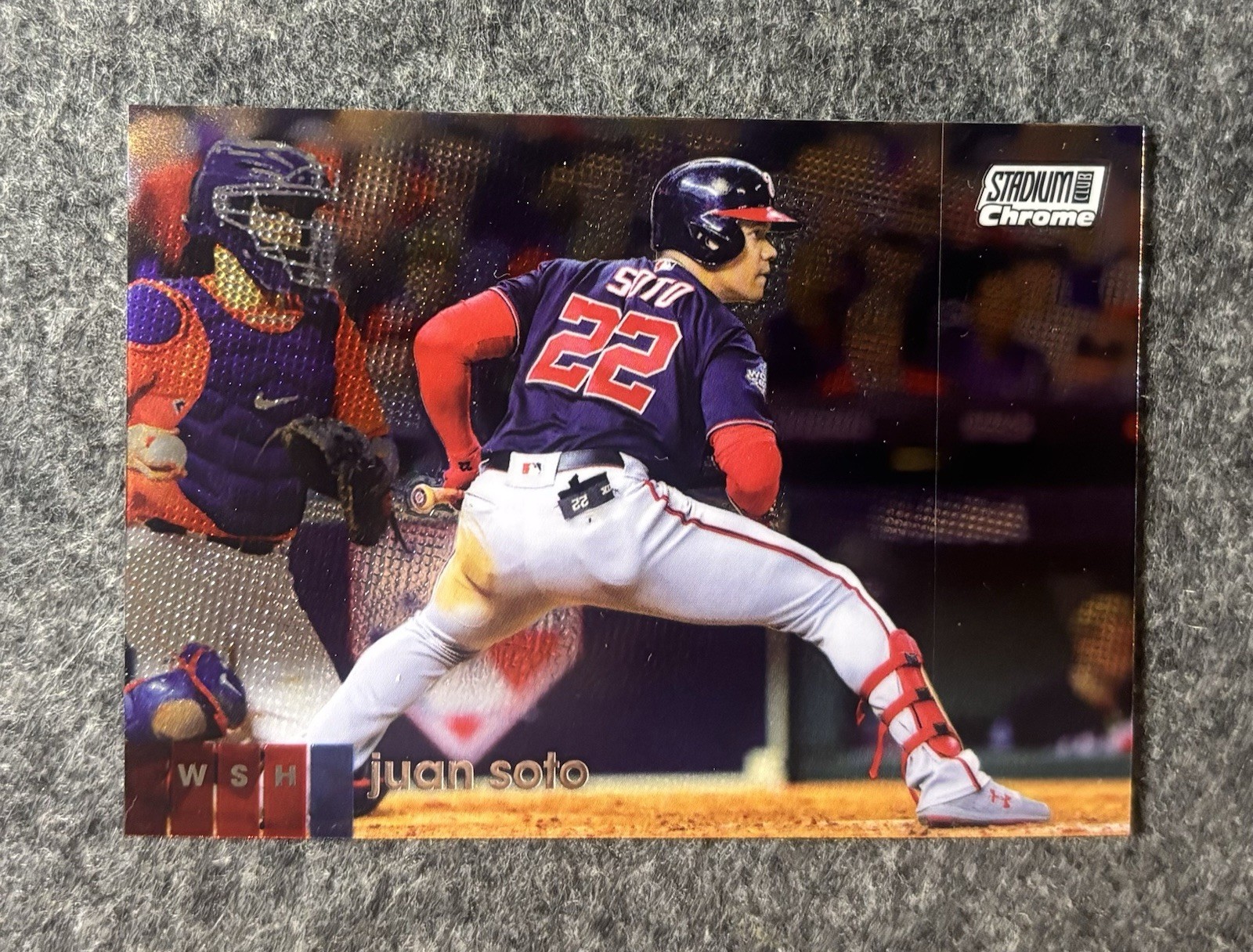 2020 Stadium Club Chrome Juan Soto #104 “Soto Shuffle” Short Print SP