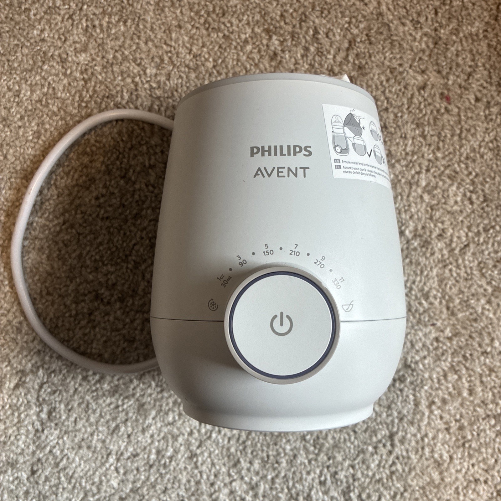 Philips Avent Premium Fast Bottle Warmer SCF358/00 White &mdash;
