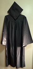Black Graduation Cap Gown 5'5" - 5'7"