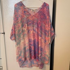 Show Me Your MuMu Women's Large NWT Peta Boo Tunic Top Shoulder Cut Out Playful