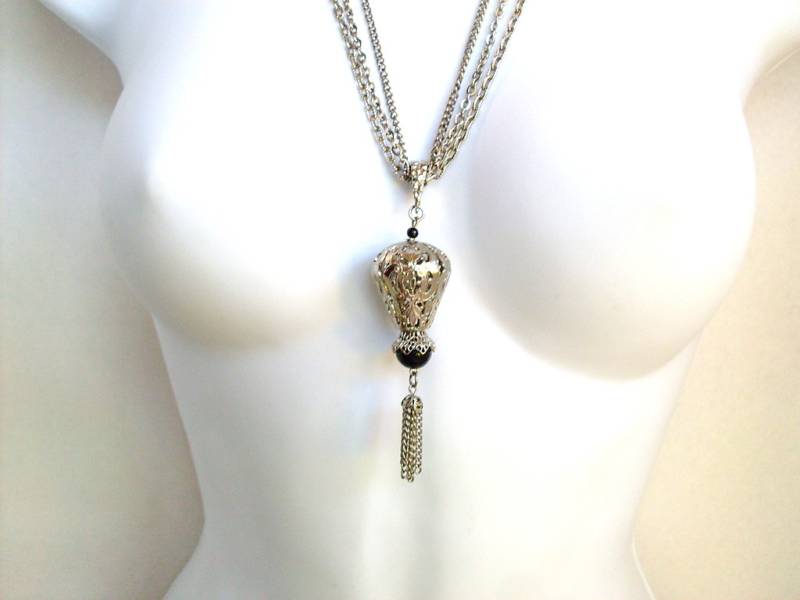 【VINTAGE HOLLYWOOD】[925silver] Twinkle Layered Necklace VINTAGE BOHEMIAN LAYERED NECKLACE – Ashlen