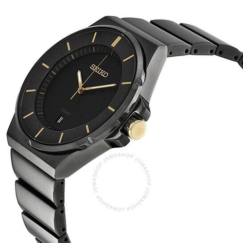 Orologio Seiko Uomo Collezione SGEG19 Classico Quadrante Nero Finitura Ionica NIOB - Foto 2 di 5