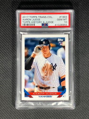 2017 Topps Transcendent AARON JUDGE #1993 RC PSA 10 LOW POP 11 🔥