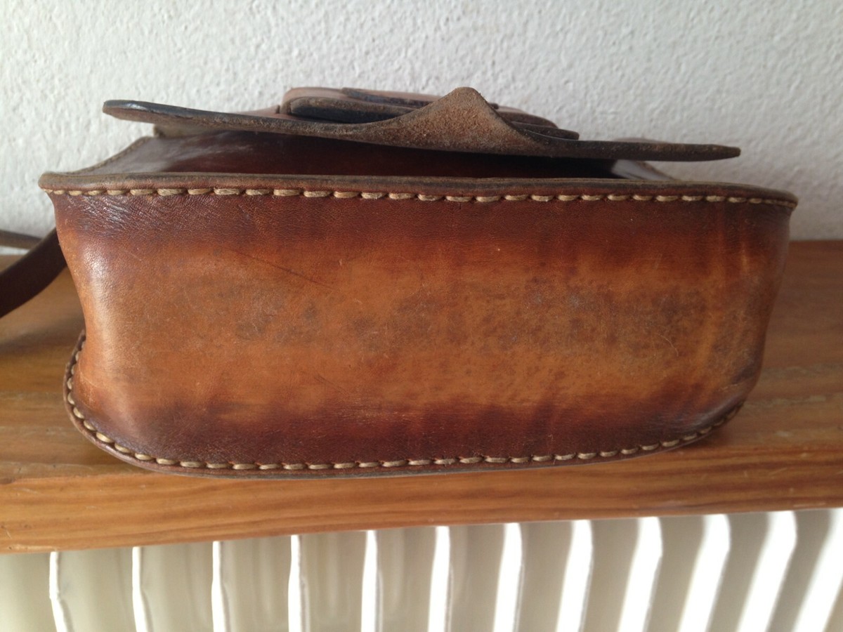 Sac à Main Vintage En Cuir Des Années 60/70 - Authentique, Très Bon état, Style Soirée