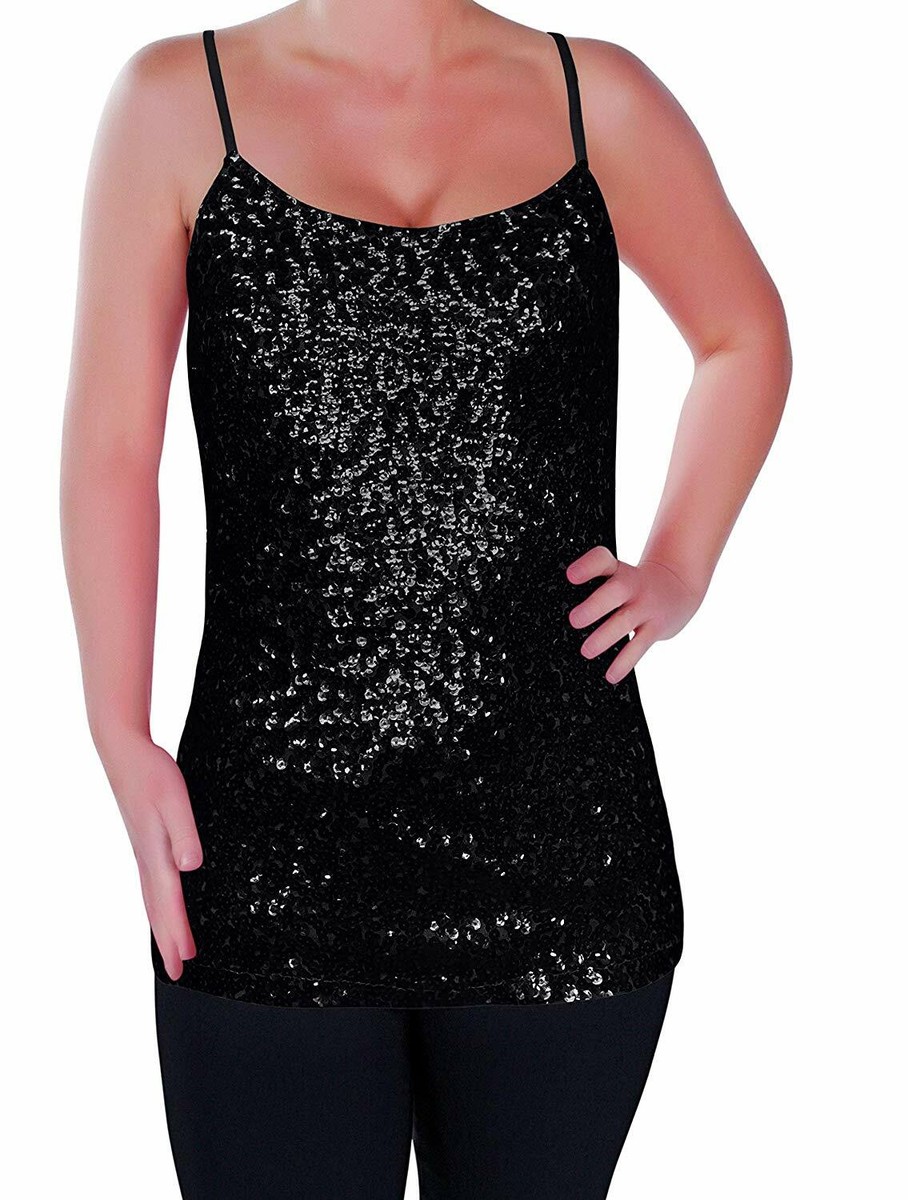 sequin strappy top