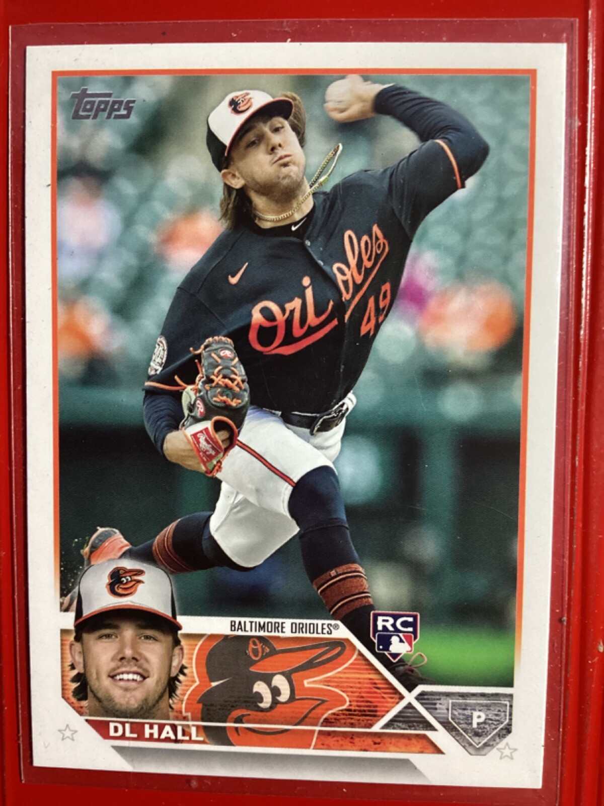 DL HALL 2023 TOPPS #547 Rookie (RC) Orioles