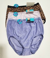 3 Vanity Fair Illumination Brief Panty Multi 13109 Sz 6/M - NWT