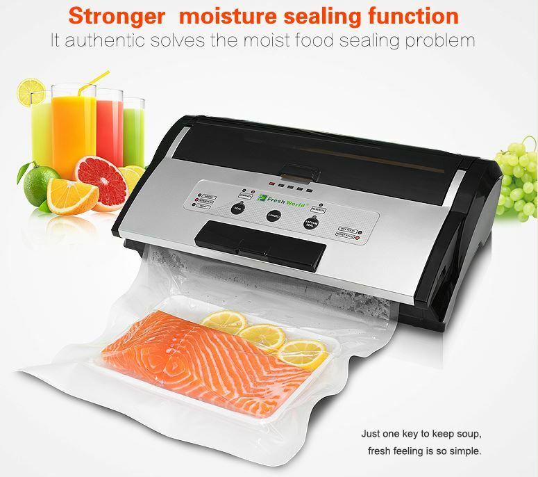 Fresh World FW3150 Automatic Vacuum Sealer Built-in Roll Storage
