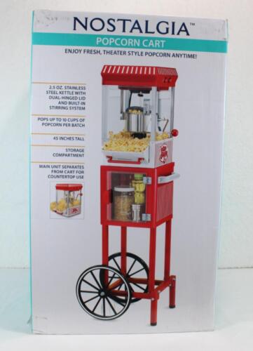 Nostalgia Popcorn Maker KPM200CART NOWY ZAPIECZĘTOWANY - Zdjęcie 1 z 10